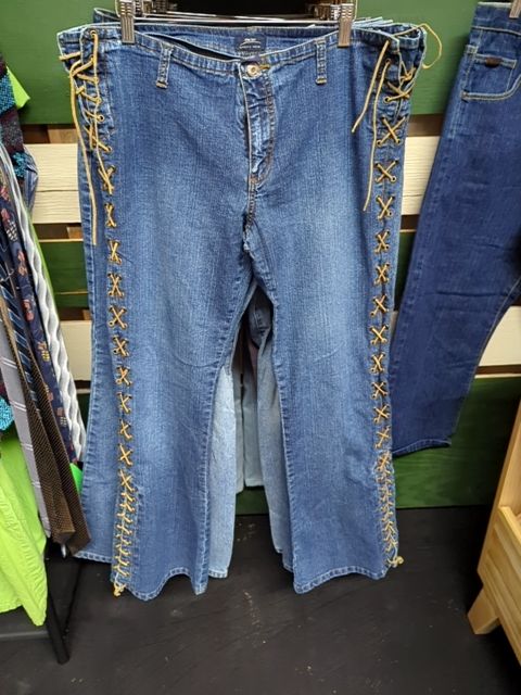 Vintage Clothing Laced up Denim, 14