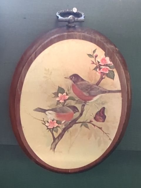 Oval bird frame