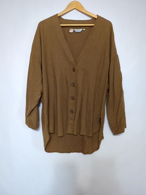 Vintage Clothing Flawed button-up 50% flax, L