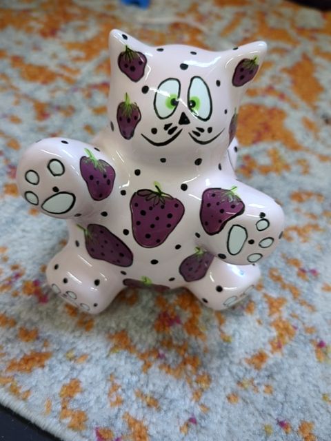 Strawberry Cat Bank