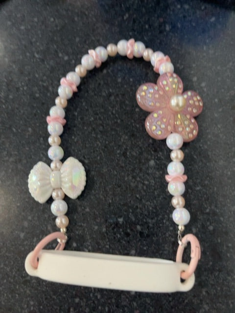 White Cup handle Grace's bead Shop