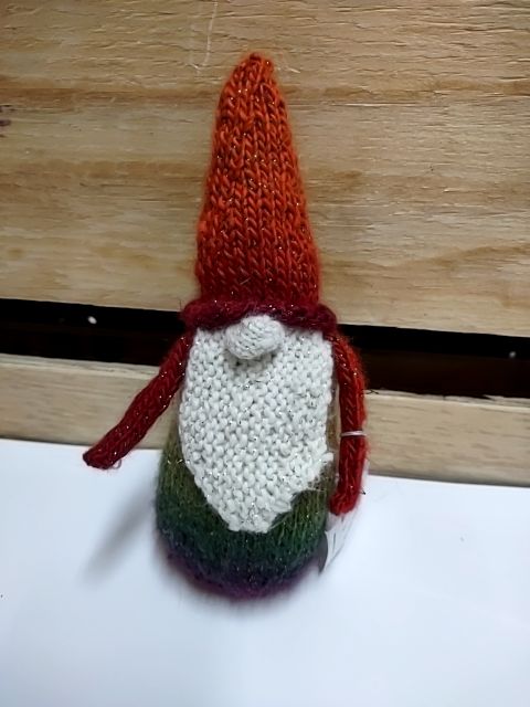 Hand Knit Gnome