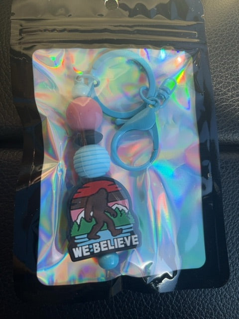 Light Blue Regular Keychain Grace's bead Shop