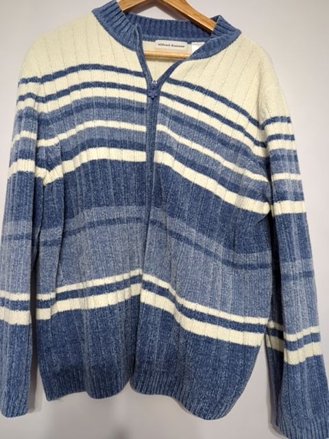 Vintage Clothing Zipper Sweater, XL
