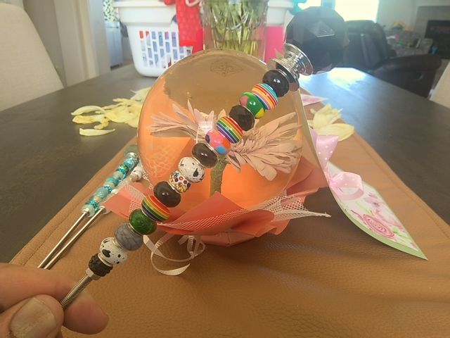 Black Garden Stake Grace's bead Shop