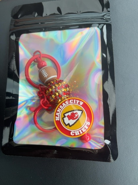 Red Sport Keychain Grace's bead Shop