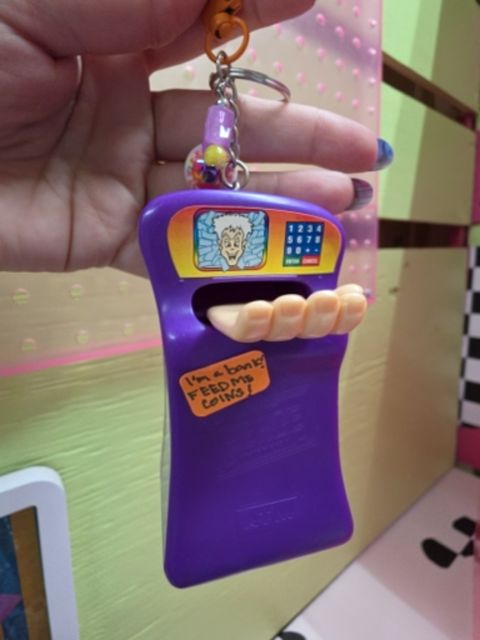 Upcycle/handmade Upcycled happy meal toy keychain