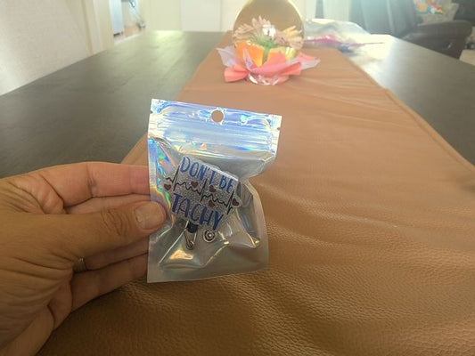 Silver Badge Reel No Beads Grace's bead Shop