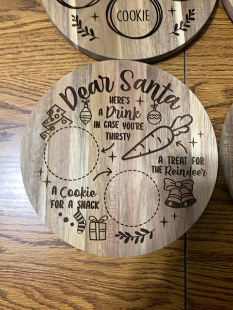 Santa tray round