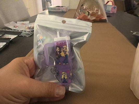 Light Purple Tumbler Keychain Grace's bead Shop