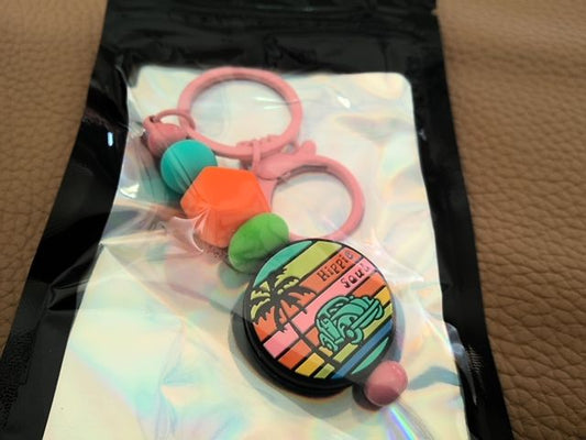 Pink Regular Keychain Grace's bead Shop