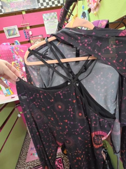 Horoscopez 2 pc set, XL,Black multi, Pixie’s Bizarre Bizaar