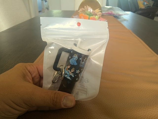 Black Tumbler Keychain Grace's bead Shop