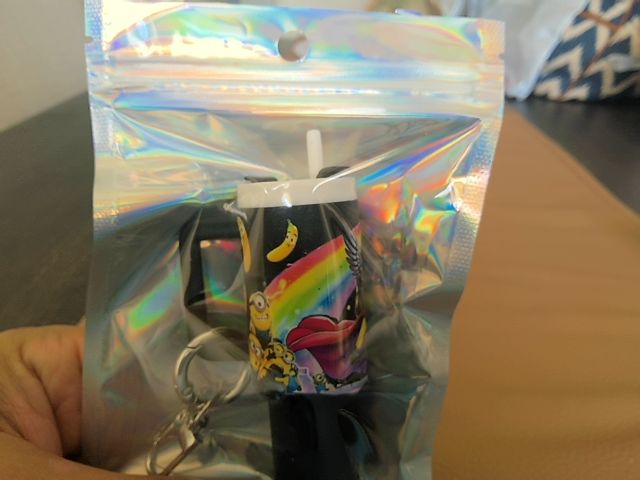 Black Tumbler Keychain Grace's bead Shop