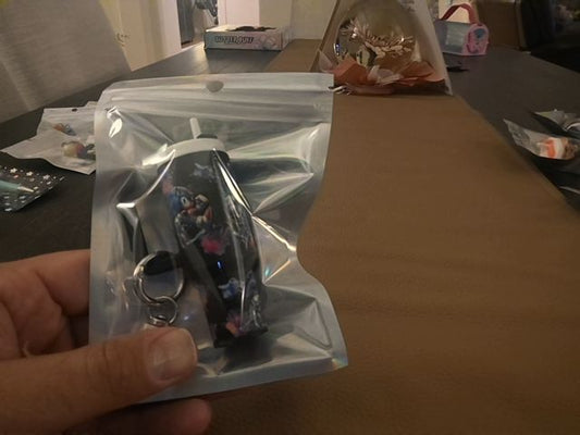 Black Tumbler Keychain Grace's bead Shop