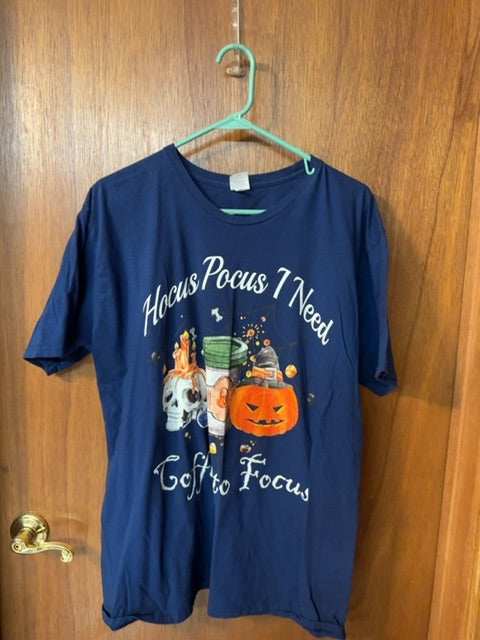 Navy Blue  Halloween T Shirt, 2 XL