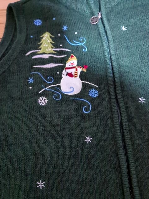 Vintage Clothing Christmas vest, 1x