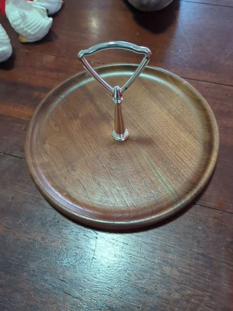 Mid century wood tray, Found & Formed