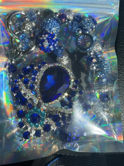 Blue Fancy charm Grace's bead Shop