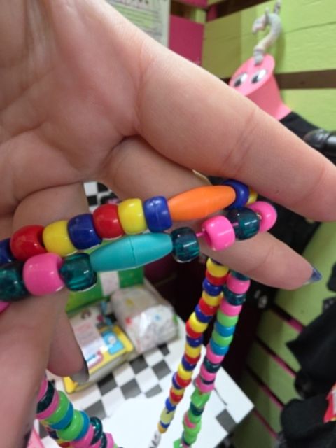 Multi Upcycle/handmade FNAF shaker necklace