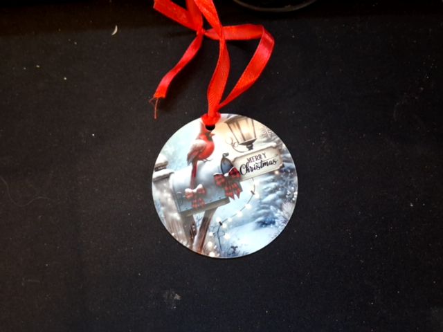 Red Christmas ornament Cardinals (1), 3"