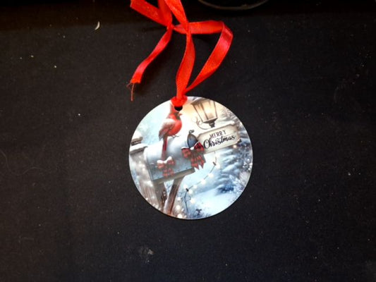 Red Christmas ornament Cardinals (1), 3"