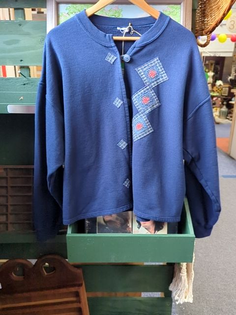 Vintage Clothing Gma Handmade Cardigan Sweater, XL?