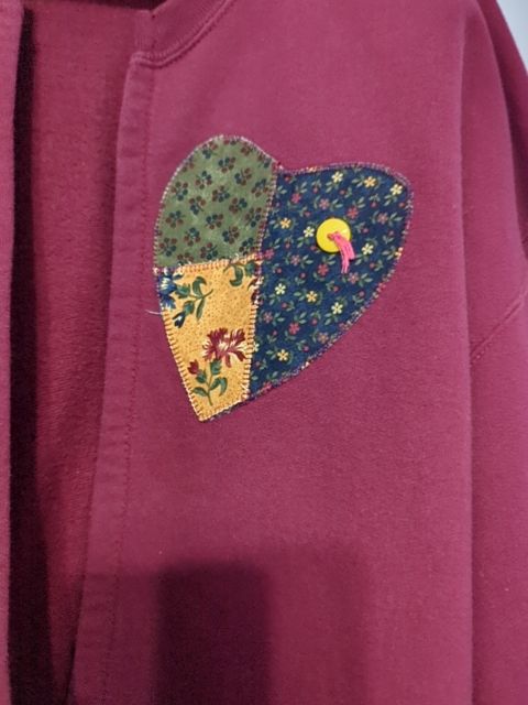 Vintage Clothing Grandma cardigan sweatshirt, XL?