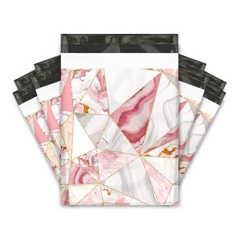 Pink Marble  Polymailers, 10x13" - 25 pack