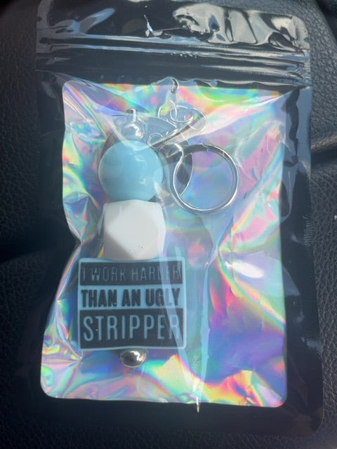 Silver Regular Keychain Grace's bead Shop