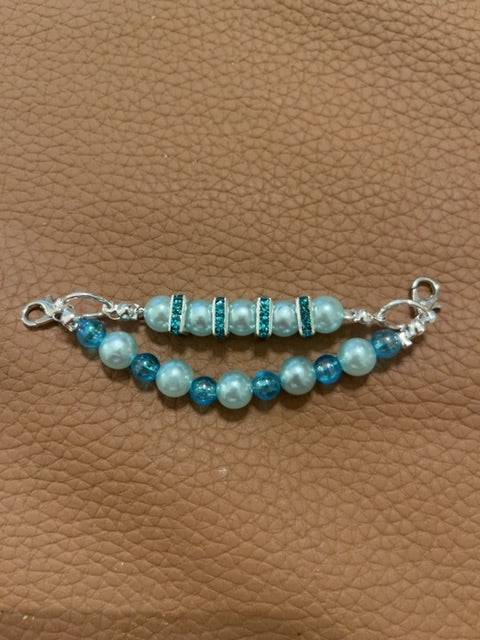 Teal Shoe chains Grace's bead Shop