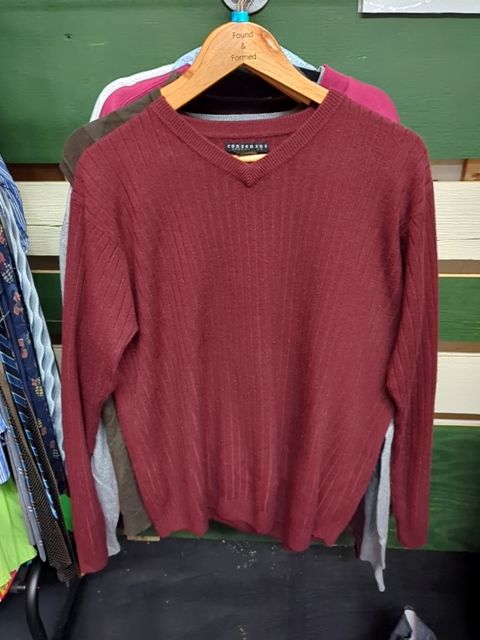Red V Neck, XL