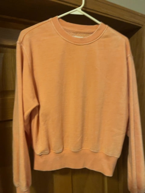 Peach Reflex Crewneck, Medium
