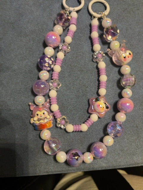 White Bag charm Grace's bead Shop