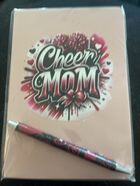 Pink Pen with notepad Grace's bead Shop