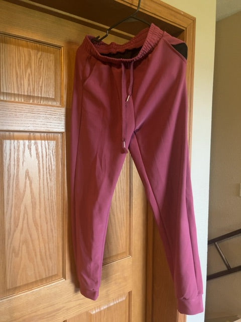 Pink New Mix Sweatpants, Large