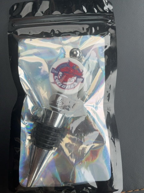 Silver Sports Wine Stopper Grace's bead Shop