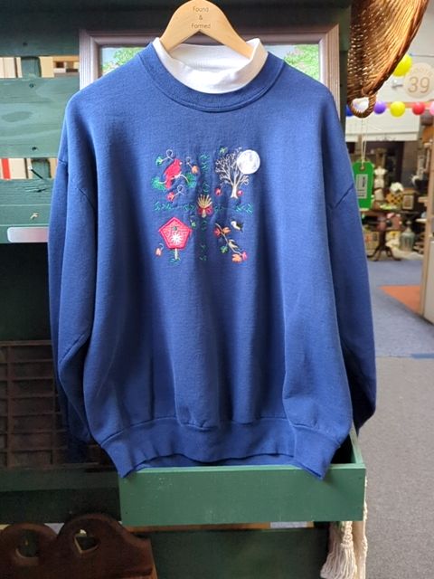 Vintage Clothing Grandma Sweater, XL