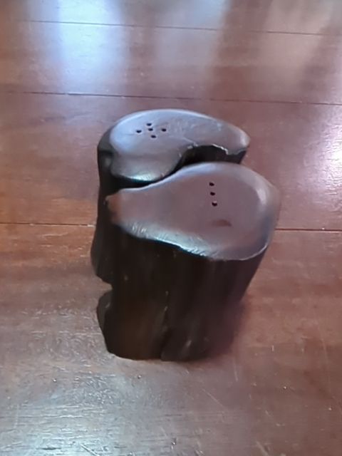 Wood salt and pepper shakers, Found & Formed