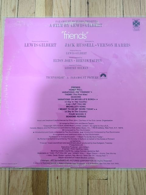 Vinyl Elton John friends vinyl