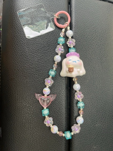 Pink Phone charm Grace's bead Shop