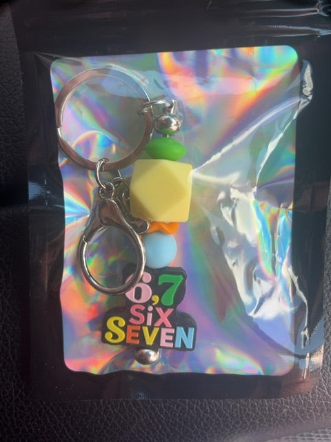 Silver Regular Keychain Grace's bead Shop