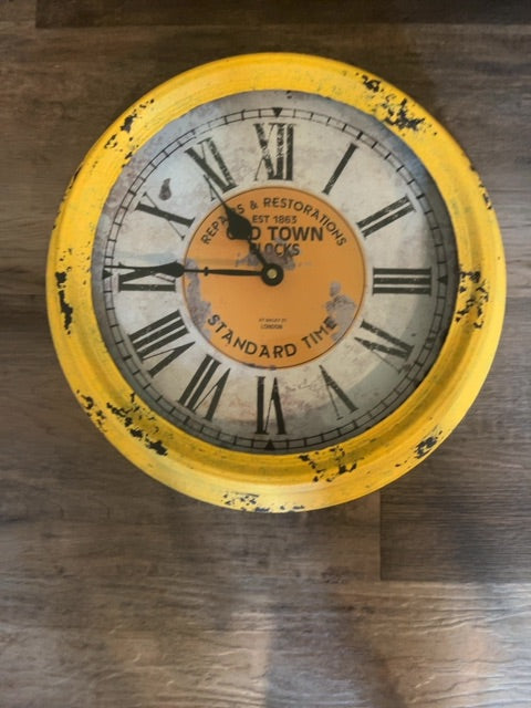 Yellow Old Town Yellow Clock, Small