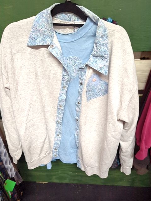 Vintage Clothing Grandma Sweater Set, XL