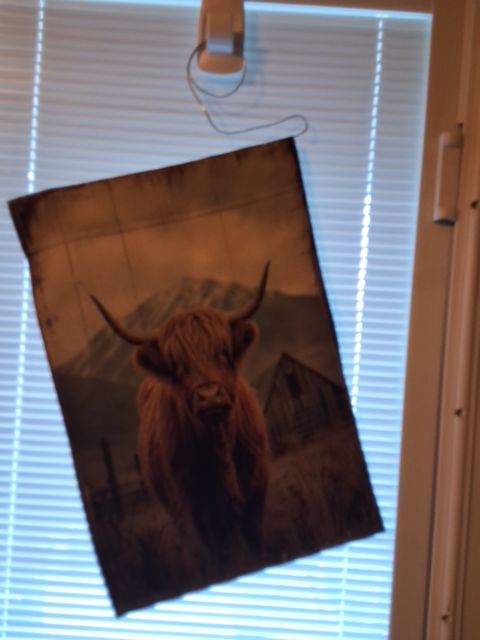 Garden Flag HIGHLAND COW/LIVE SIMPLY