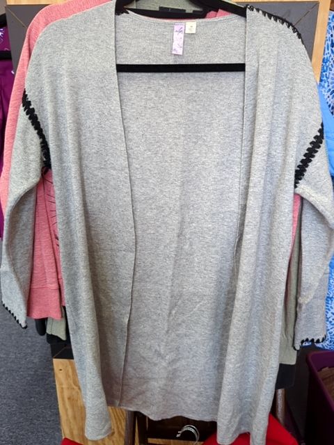 Modern clothing Grey and black cardigan, M