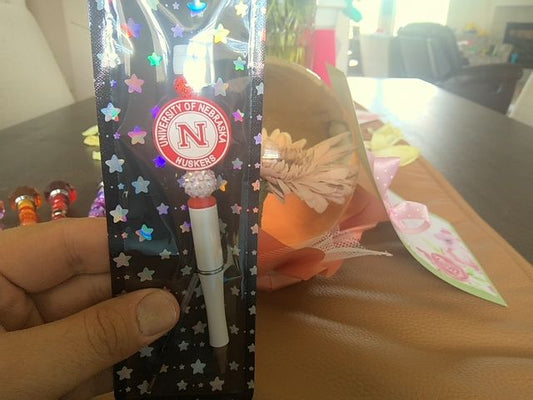 White Sports Pens Grace's bead Shop
