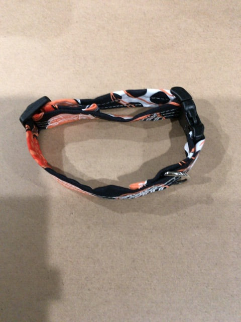 Black with pumpkins  Dog collar, Small