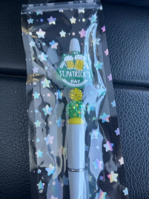 White Acrylic Pen Grace's bead Shop