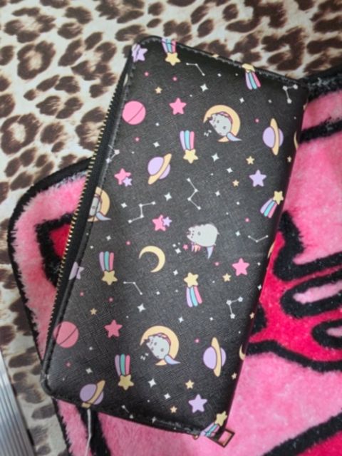 Pusheen Wallet,Black/multi, Pixie’s Bizarre Bizaar